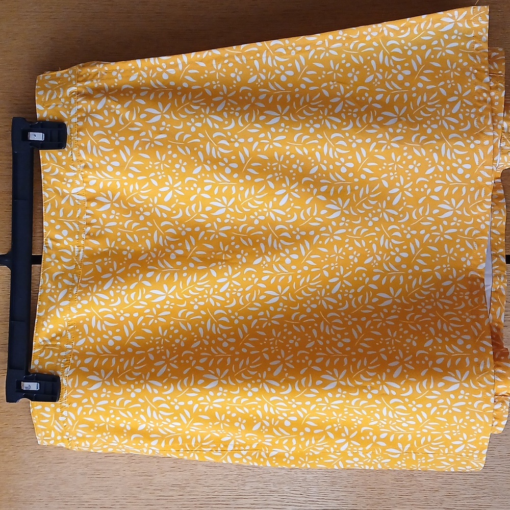 RipSkirt Hawaii GoldenYellow Floral Women's Skirt Sz L